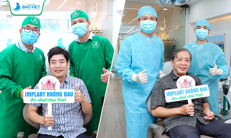 Khách hàng thực hiện cấy ghép Implant tại Nha khoa Bảo Việt